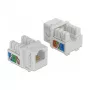 Μονάδα Keystone DeLOCK 86498 επίπεδη λευκή RJ-12