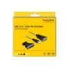 DeLOCK Αντάπτορας USB 2.0 Type-A σε Σειριακό RS-232 D-Sub 9 + D-Sub 25