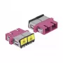 Ζεύξη LWL DeLOCK 86896 SC Duplex υποδοχή σε SC Duplex υποδοχή Multimode μωβ