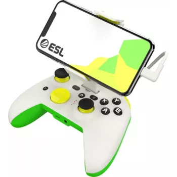 Gamepad RiotPWR RP1925ESL USB Type-C ενσύρματο πράσινο λευκό κίτρινο