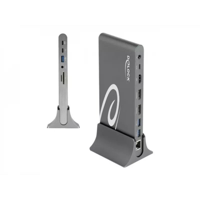Σταθμός σύνδεσης DeLOCK USB Type-C DP 1.4 Triple οθόνη 4K