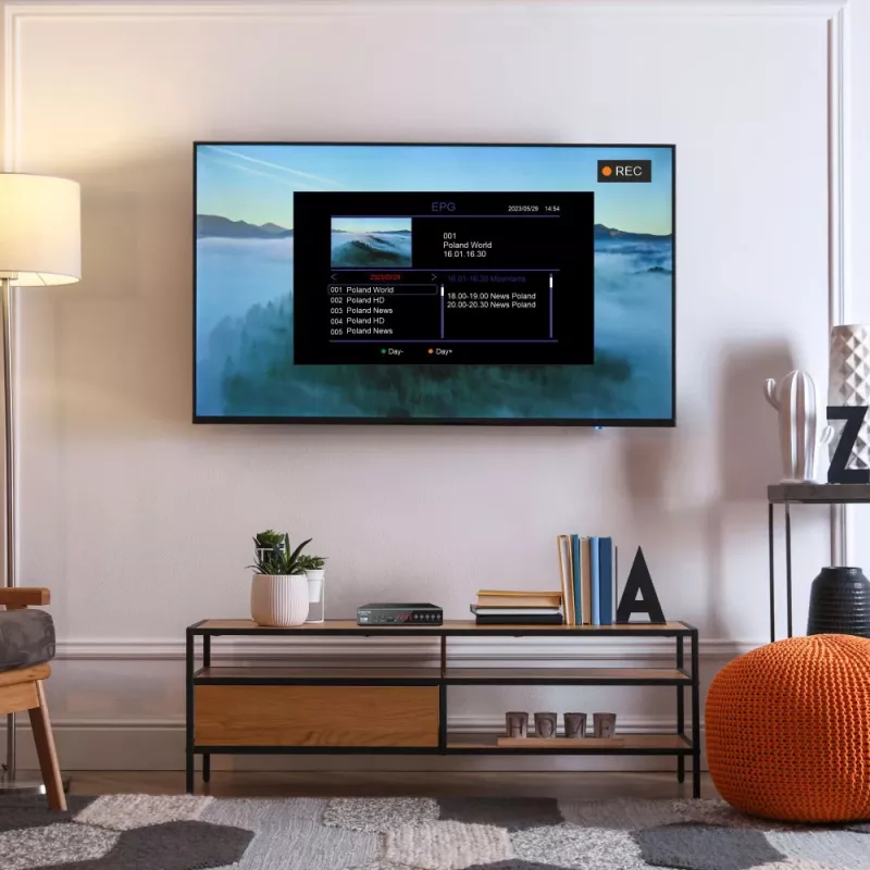 Ψηφιακός δέκτης TV MANTA DVBT025PRO DVB-T2 υποστήριξη Full HD εγγραφή USB