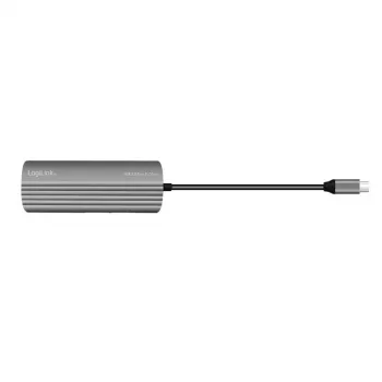 LogiLink USB 3.2 Gen2 Hub 7+1 θυρών 2x USB-A 5x USB-C PD 100W αλουμίνιο