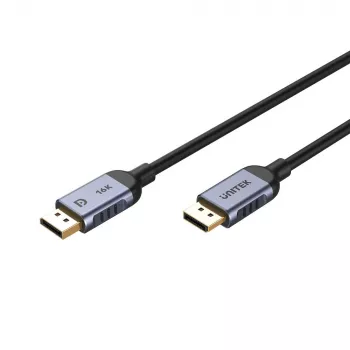 UNITEK C1628GY01-1.5M Καλώδιο DisplayPort Μαύρο, Γκρι