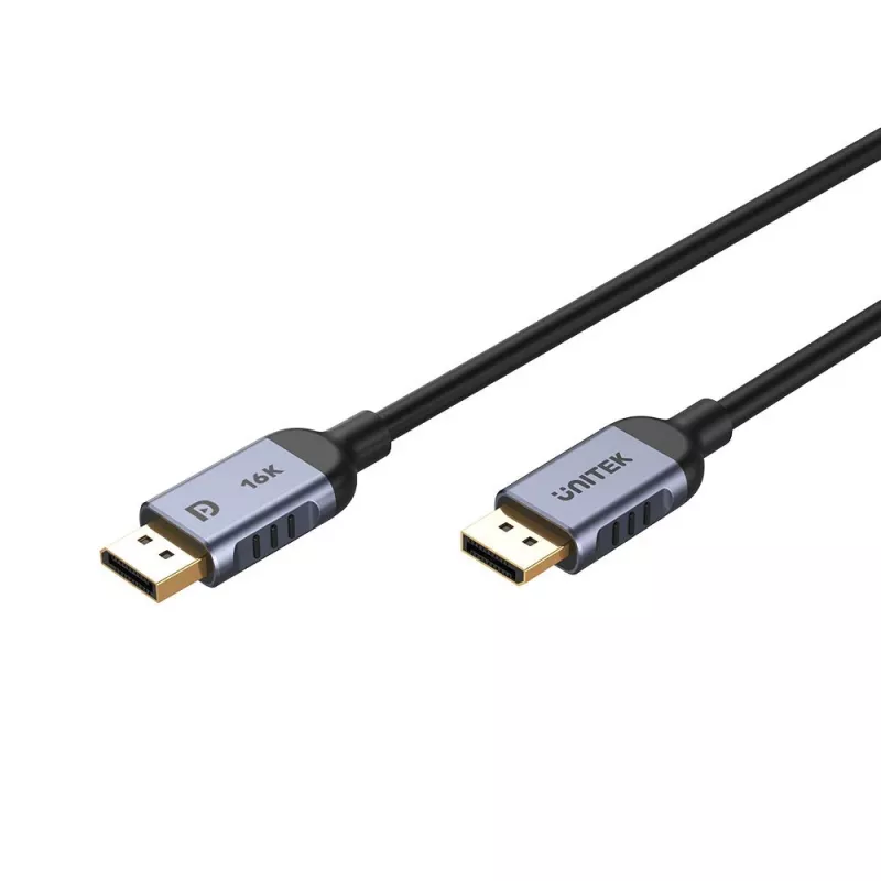 UNITEK C1628GY01-1.5M Καλώδιο DisplayPort Μαύρο, Γκρι