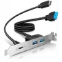 GrauGear πολυπρίζα PCI 1x USB-C 2x USB-A (G-AD-ETC2A-20G)