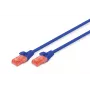 DIGITUS DK-1612-005/B καλώδιο patch CAT 6 U/UTP, RJ45, AWG 26/7, PVC, 0,5 m, μπλε