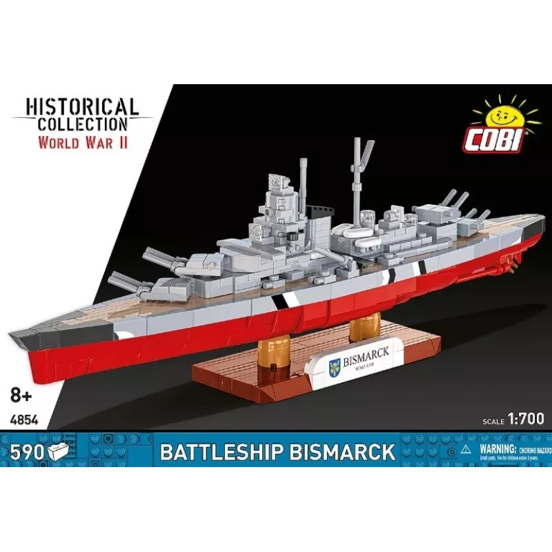 Σετ κατασκευής Cobi θωρηκτό Bismarck μοντέλο, 590 τεμ.