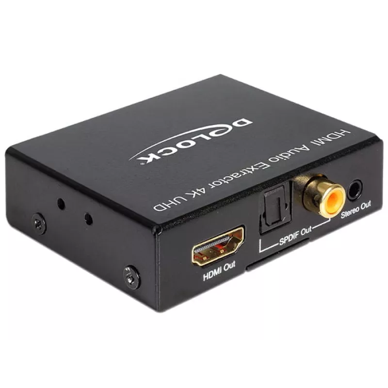 Εξαγωγέας ήχου HDMI Stereo / 5.1 καναλιών 4K, αντάπτορας μαύρος