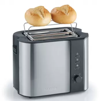 Severin 2589 2 φέτες 800 W μαύρο, ανοξείδωτο ατσάλι