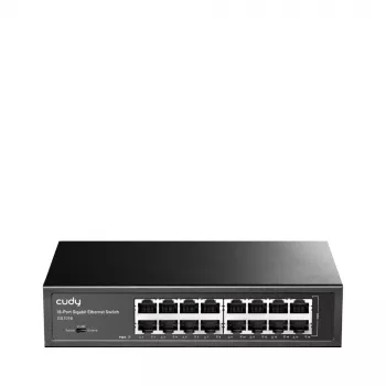 Switch Δικτύου Cudy GS1016 — 16 Θύρες Gigabit Ethernet (10/100/1000), 32 Gbit/s Switching, Τοποθέτηση σε Rack, Τροφοδοσία AC