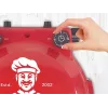 Beper P101CUD300 Party Line φούρνος πίτσας, 1200 W, 400°C, πυρίμαχη πέτρα 31 cm, κόκκινος