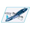 Σετ κατασκευής Cobi Boeing 737-8 — 340 τεμάχια, συνιστώμενη ηλικία 7+, μπλε και λευκό