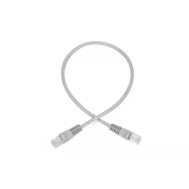 Extralink LAN Καλώδιο patch Cat.5e RJ-45 U/UTP 0,5m Γκρι
