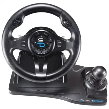 Subsonic SA5596-NG Χειριστήριο gaming Μαύρο USB τιμόνι πεντάλ 270°