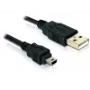 Καλώδιο USB DeLOCK 82252 USB 2.0 1,5 m USB A Mini-USB B μαύρο