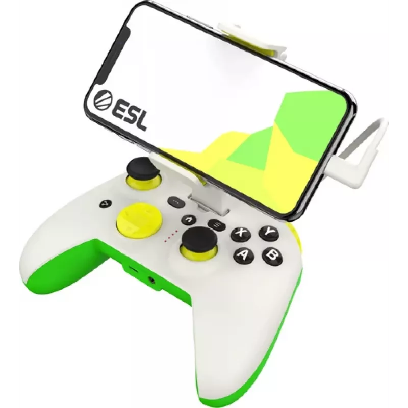 Gamepad RiotPWR RP1925ESL USB Type-C ενσύρματο πράσινο λευκό κίτρινο
