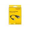 DeLOCK 61549 σειριακό καλώδιο μαύρο 0,25 m USB Type-A RS-232