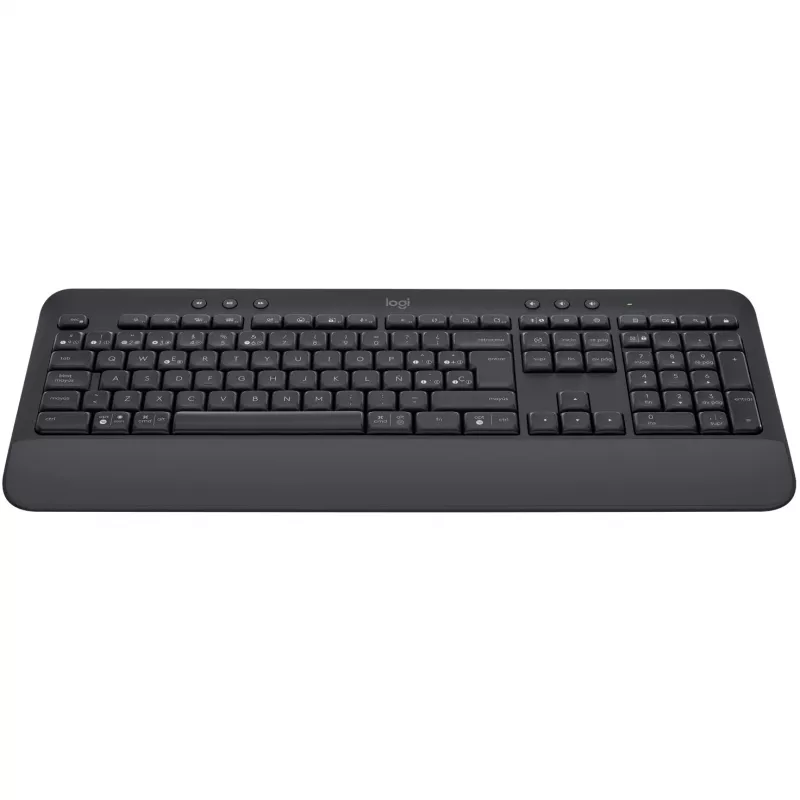 Logitech Signature K650 - Πληκτρολόγιο - Ασύρματο - Bluetooth 5.1 - QWERTY - Ισπανικό - Γραφίτης (920-010917)