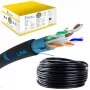 Καλώδιο δικτύου Extralink Twisted Pair CAT6 FTP (F/UTP) V2 Εξωτερικού χώρου 305 M Μαύρο