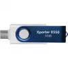 Xporter X550 32GB, Μονάδα USB Flash Μπλε/Λευκό, USB-A και USB-C 3.2 Gen 1