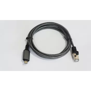 Καλώδιο δικτύου AKTBXKS6USBC30B RJ-45 USB-C Cat.6 3m Μαύρο