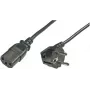 Καλώδιο τροφοδοσίας LOGON TC005NC C13 σε CEE7/5, 0,5 m, αφαιρούμενο καλώδιο τροφοδοσίας