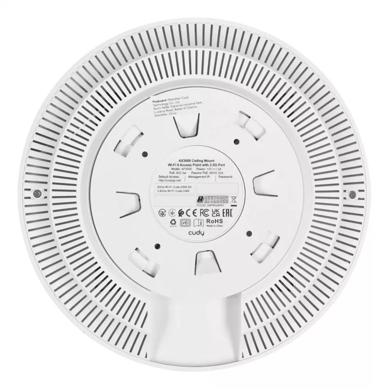 Cudy AP3000 ασύρματο σημείο πρόσβασης 2976 Mbit/s λευκό Power over Ethernet (PoE)