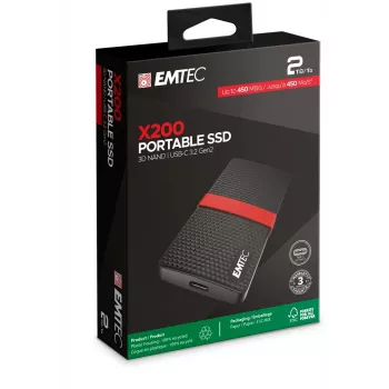 SSD Emtec 1TB Φορητό USB Type-C 3.2 Gen 1 X200