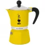 Καφετιέρα Moka Bialetti Rainbow μαύρο/κίτρινο — Καφετιέρα espresso από αλουμίνιο για κουζίνα, 1 τεμ.