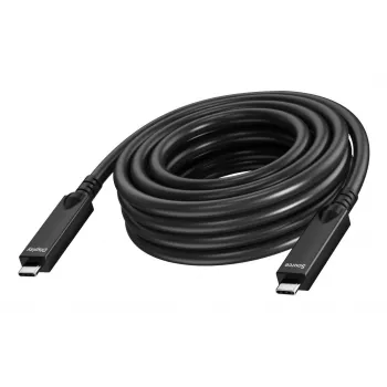 Vision - Καλώδιο USB - 24 ακίδων USB-C (M) σε 24 ακίδων USB-C (M) - USB 3.2 Gen 1 / DisplayPort 2.1 - 3 A - 10,0 m - Ενεργό οπτικό καλώδιο (AOC), USB Power Delivery (60 W), Υποστήριξη 4K 60