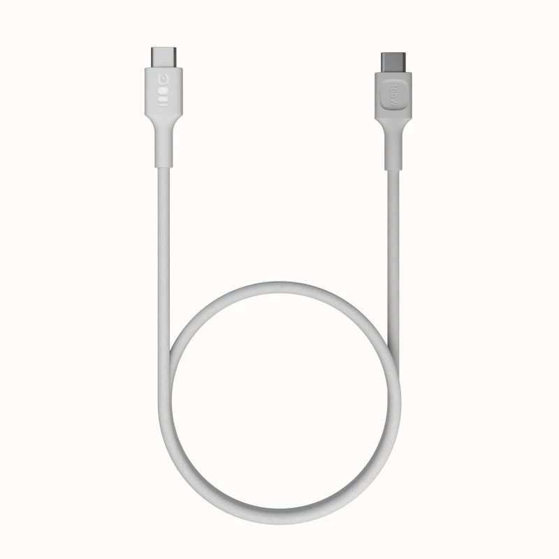 Καλώδιο USB-C-USB-C PowerStream 100W πλεκτό 1,2m λευκό