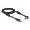 DeLOCK Καλώδιο USB βύσμα Type-A σε βύσμα Type-B 90° αριστερά γωνιακό 2 m