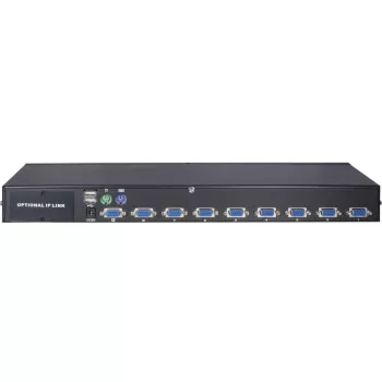 Inter-Tech KVM AS-9108DU Rack-Einbau Μαύρο Διακόπτης πληκτρολογίου/βίντεο/ποντικιού (KVM) (88887233)
