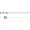 Goobay Ultra-Flexible CAT 6A καλώδιο patch λεπτό U/UTP λευκό - extra-short plug (74302)