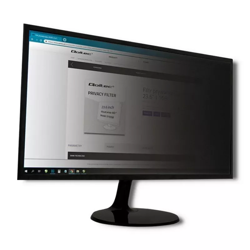 Qoltec GDPR Φίλτρο απορρήτου 23 | 16:9 | Eye Care | Panoramic
