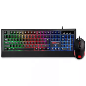 Tt eSPORTS Challenger Combo USB QWERTY Γερμανικό Μαύρο (CM-CHC-WLXXPL-GR)