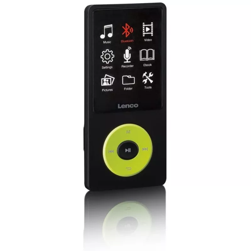 MP3 player Lenco Xemio-860GN 8 GB Μαύρο/Λαχανί LCD 18h αναπαραγωγή