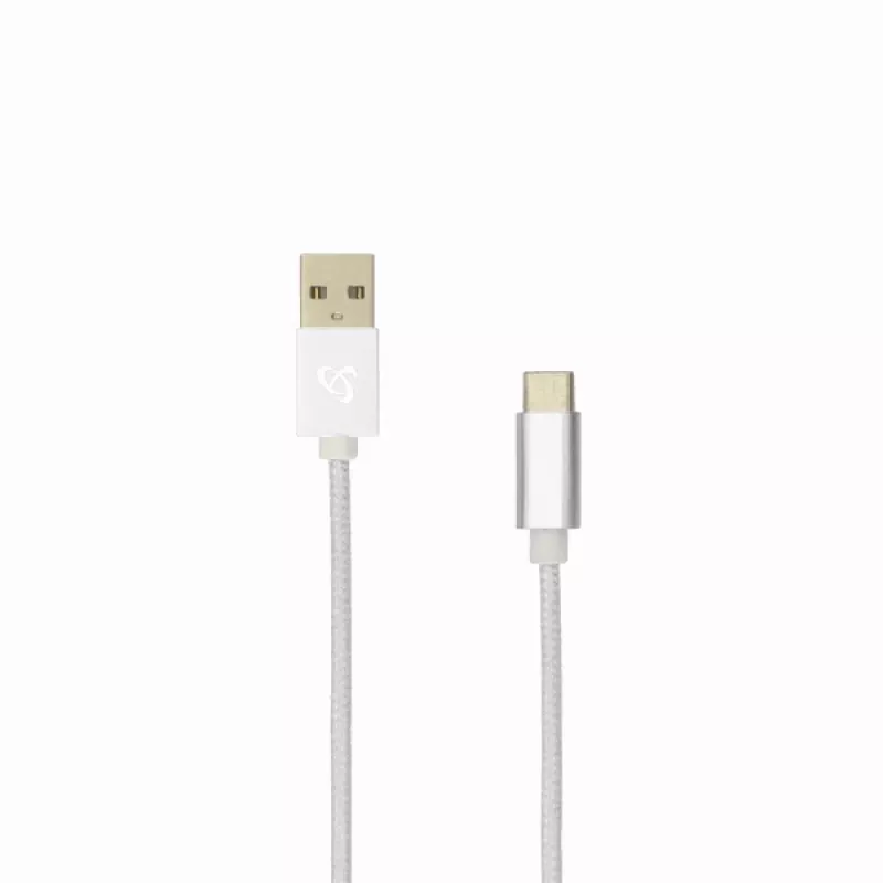 Sbox USB-TYPEC-15W USB->Type C M/M 1,5m λευκό καρύδας