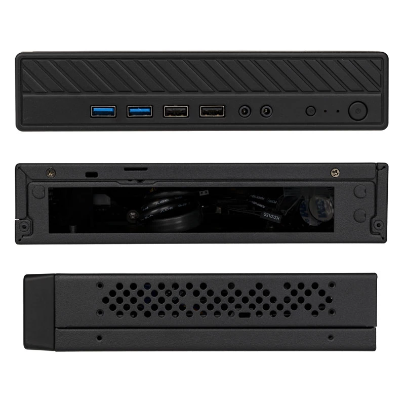 Akasa Cypher MX3 - Mini-Tower - PC - SGCC - Μαύρο - Thin Mini-ITX - Σκληρός δίσκος - Τροφοδοσία (A-ITX38U3-M1B)