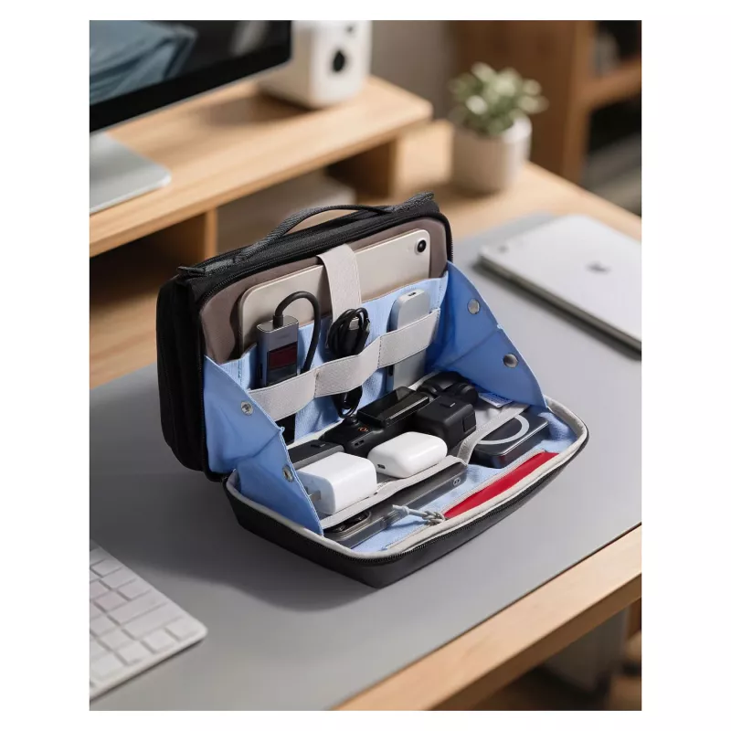 inateck θήκη καλωδίων 28 cm * 17 cm * 11,8 cm μαύρη