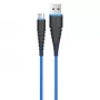 Καλώδιο USB Micro-B Devia Fish 1 Series 5V 2,4A 1,5m Μπλε
