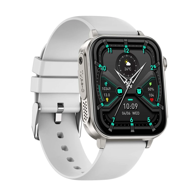 Smartwatch Colmi P80 ασημί – Colmi P80 συμπαγές smartwatch, ασημί θήκη