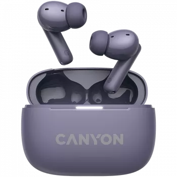 Canyon CNS-TWS10PL Ακουστικά και headset True Wireless Stereo (TWS) In-Ear για κλήσεις/μουσική/άθληση/καθημερινή χρήση USB Type-C Bluetooth Μωβ (CNS-TWS10PL)