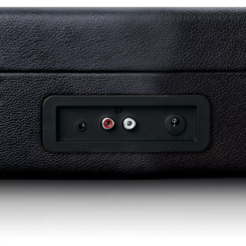 Lenco TT-115 πικάπ με ιμάντα, Bluetooth, USB-A, έξοδος ακουστικών 3,5 mm, 4 W RMS, 33/45/78 RPM, μαύρο