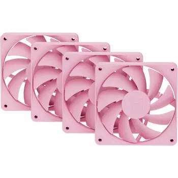 Ανεμιστήρας ψύξης υπολογιστή HYTE FA12-SM-4 120 mm, 1500 U/min, 72 m³/h, 1,6 mmH2O, FDB, ροζ, 4 τεμ.