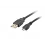 Καλώδιο USB 2.0 LANBERG CA-USBM-10CC-0018-BK, Micro-USB B σε USB A, 1,8 m, μαύρο