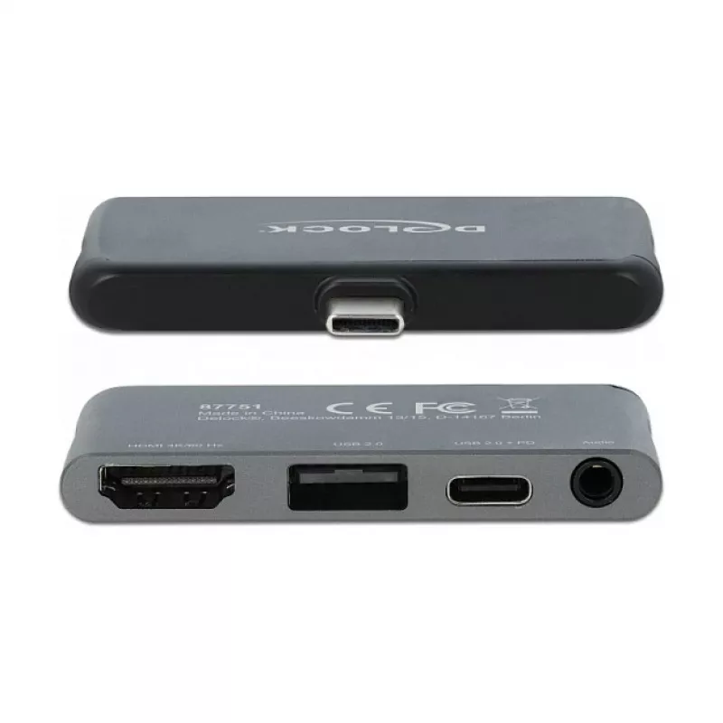Σταθμός σύνδεσης tablet Apple DeLOCK Mini Σταθμός σύνδεσης 4K 60 Hz