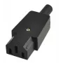 Microconnect C13PLUG αντάπτορας βύσματος τροφοδοσίας C13 μαύρο