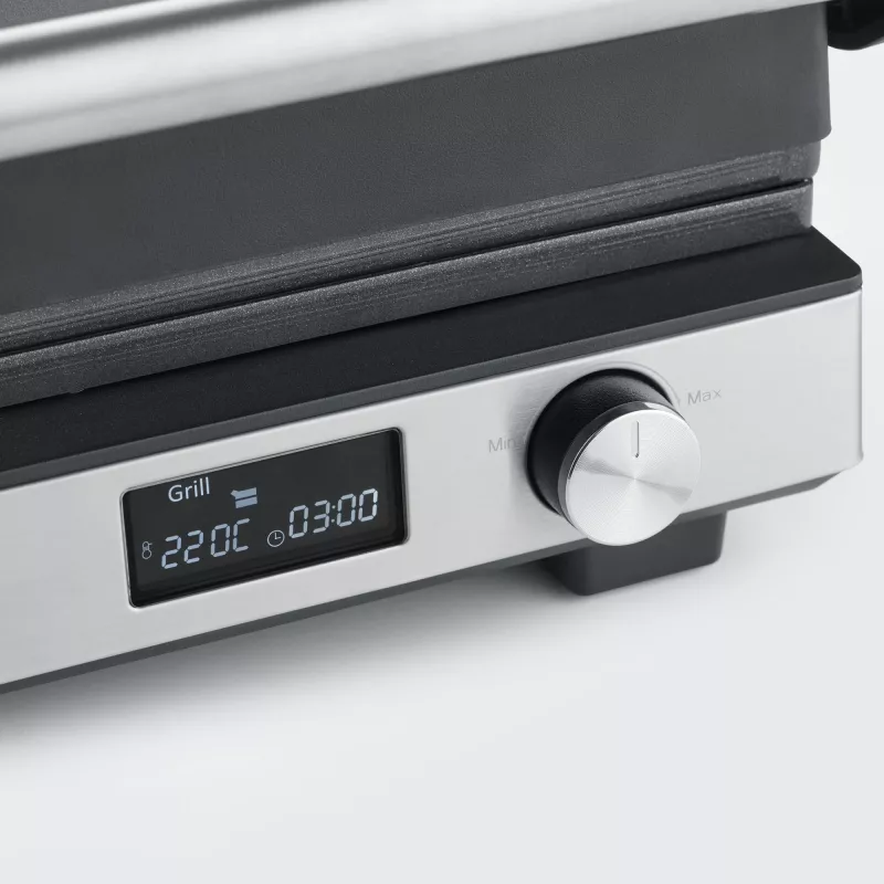 Γκριλ επαφής Severin KG 2380 μαύρο ασημί 2000W ανοξείδωτο ατσάλι